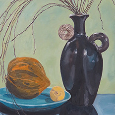 Still Life with Squash and Vase